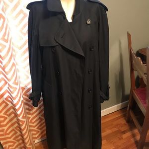 Burberry mens long trench coat
